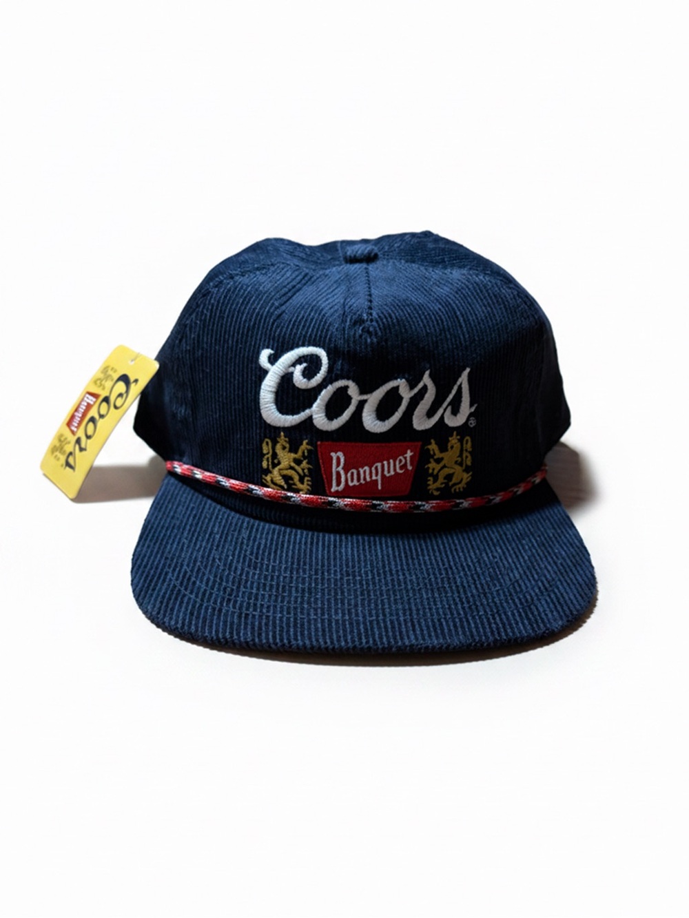 Vintage Coors Banquet Blue Hat Adjustable Cap Beer Brand Casual